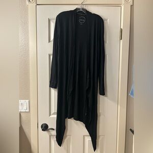 INC International Concepts Black Open Front Cardigan